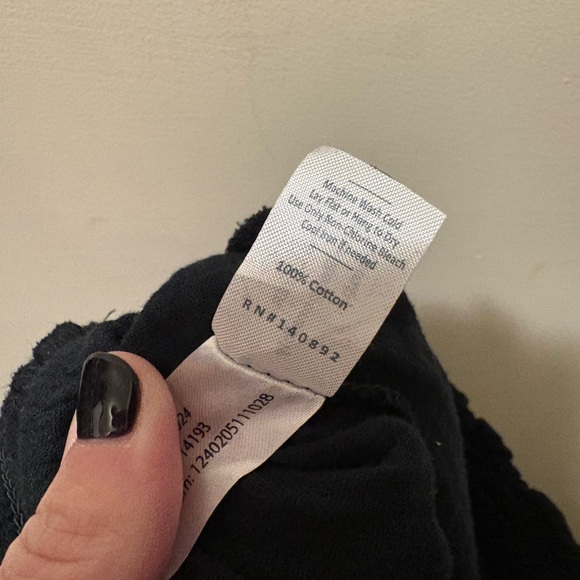 NWT Marine layer Corrine wide leg cotton gauze pant black size medium - Picture 9 of 10